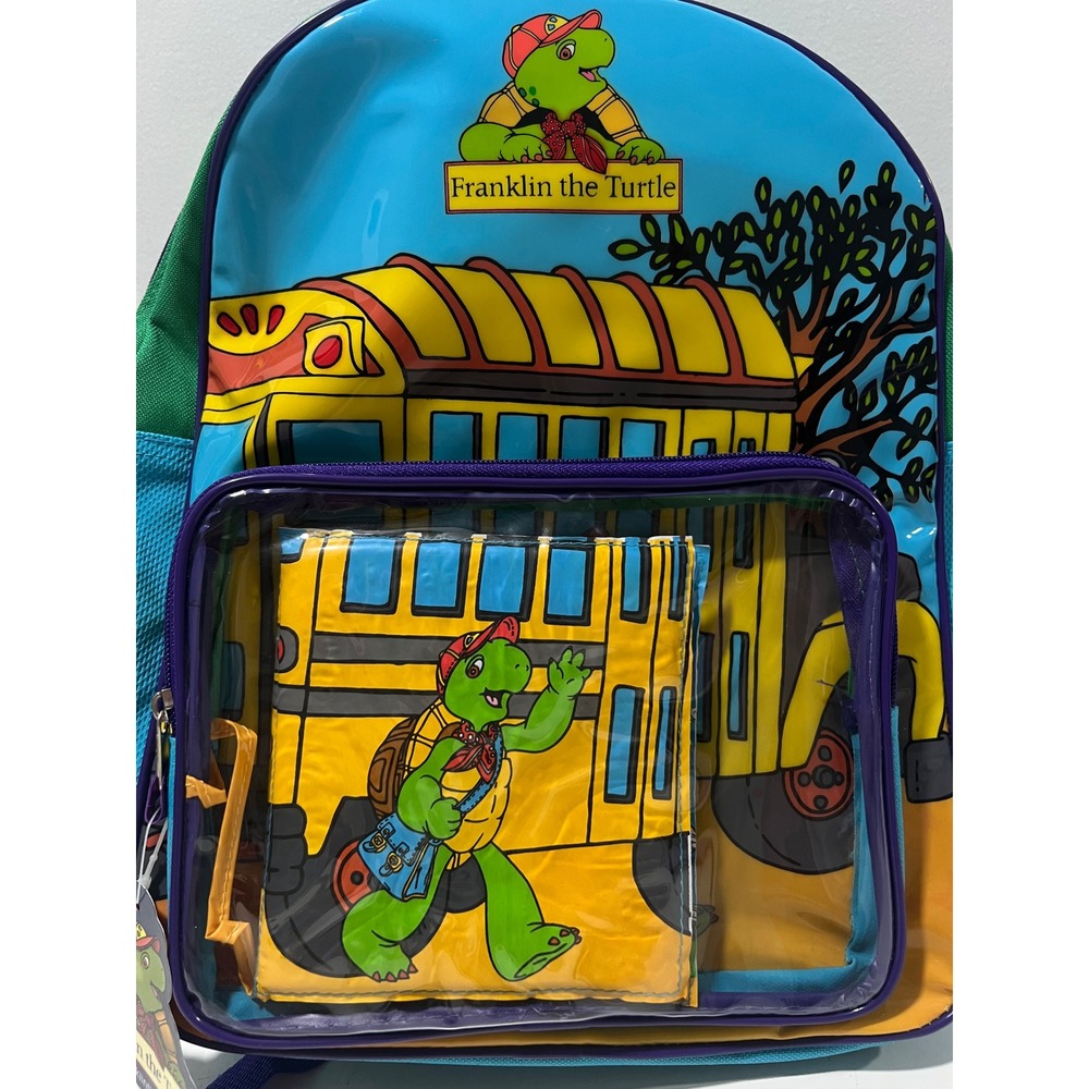 Vintage Franklin The Turtle Backpack NWT 2000 Rare HTF School Bus Travel Bag